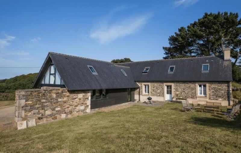 Large Farmhouse With Garden And Sea View For 8 People Locquenole Esterno foto