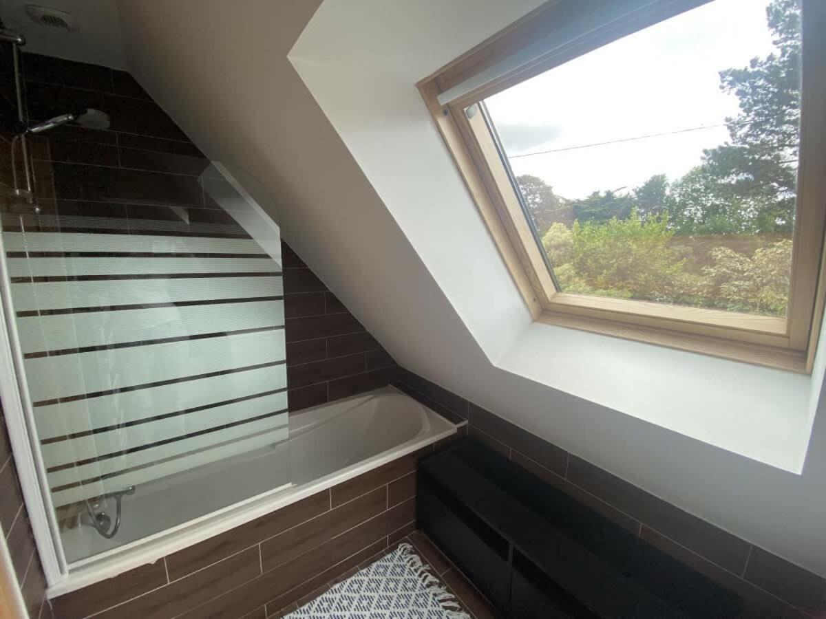 Large Farmhouse With Garden And Sea View For 8 People Locquenole Esterno foto