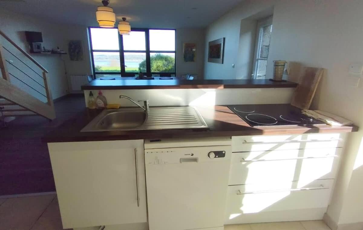 Large Farmhouse With Garden And Sea View For 8 People Locquenole Esterno foto